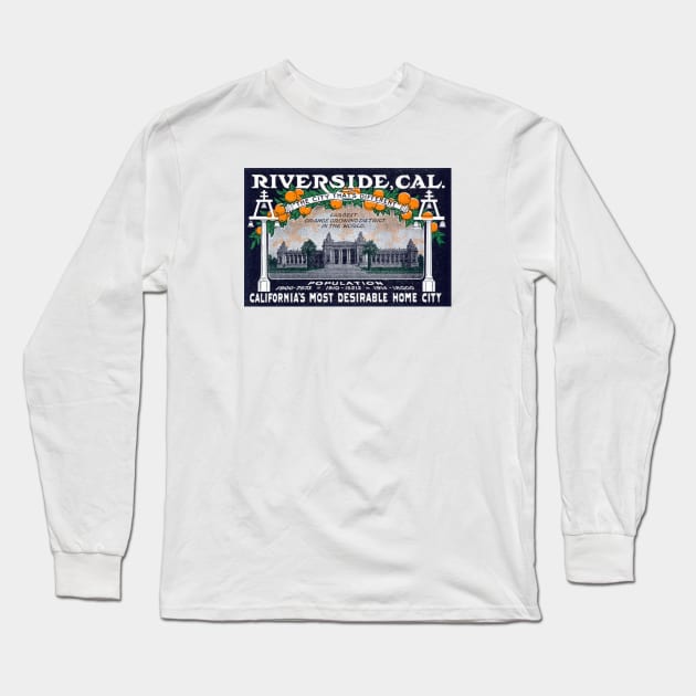 1914 Riverside California Long Sleeve T-Shirt by historicimage